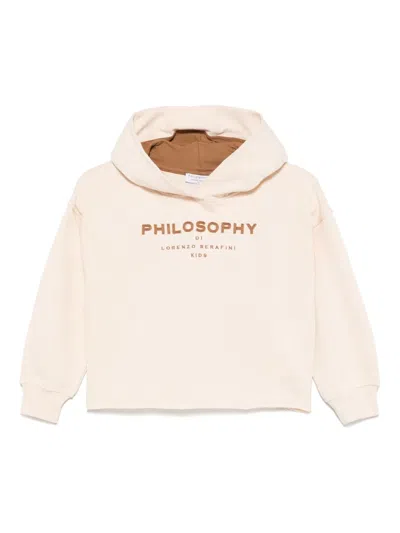 Philosophy Di Lorenzo Serafini Logo-patch Hoodie In Pink