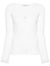 Philosophy Di Lorenzo Serafini Logo-plaque Ribbed Top In Neutrals