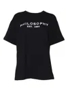 Philosophy Di Lorenzo Serafini Logo-print Cotton T-shirt In Black
