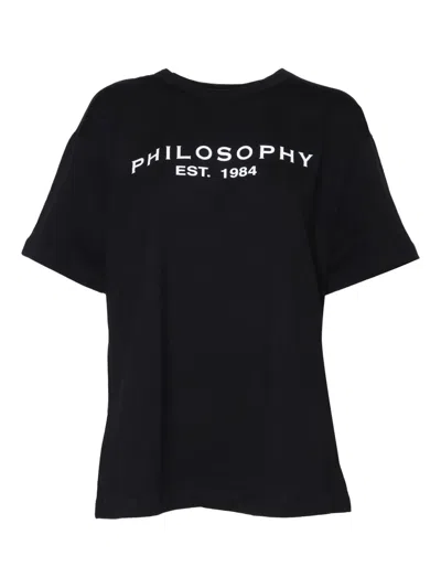 PHILOSOPHY DI LORENZO SERAFINI LOGO-PRINT COTTON T-SHIRT