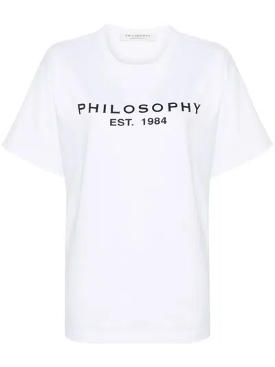 PHILOSOPHY DI LORENZO SERAFINI LOGO-PRINT COTTON T-SHIRT