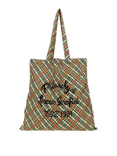 Philosophy Di Lorenzo Serafini Logo Print Clutch Bag In Multicolour