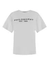 Philosophy Di Lorenzo Serafini T-shirt Woman Philosophy - T-shirt - White In White