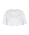 Philosophy Di Lorenzo Serafini Logo Printed Cropped T-shirt In White