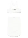 Philosophy Di Lorenzo Serafini Logo-tape Skirt Set In White
