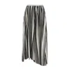 Philosophy Di Lorenzo Serafini Long Asymmetrical Striped Skirt In Multi