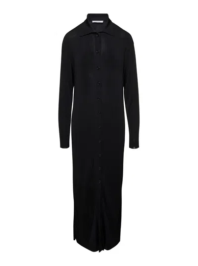 Philosophy Di Lorenzo Serafini Viscose Long Dress In Black