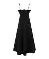 Philosophy Di Lorenzo Serafini Fitted Midi Dress With Ruffled Neckline In Multi