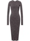 Philosophy Di Lorenzo Serafini Long-sleeve Midi Dress In Grey
