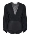 Philosophy Di Lorenzo Serafini Long Sleeve Ruffled Bodysuit
