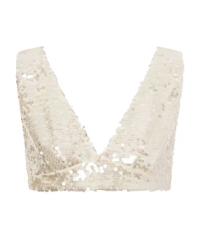 PHILOSOPHY DI LORENZO SERAFINI PHILOSOPHY DI LORENZO SERAFINI SEQUINED CROPPED TOP