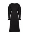 Philosophy Di Lorenzo Serafini Virgin Wool Midi Dress In Black