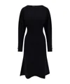 Philosophy Di Lorenzo Serafini Long-sleeved Flared Dress In Black