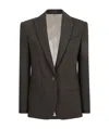 Philosophy Di Lorenzo Serafini Long Sleeved Lapel Suit Jacket In Black