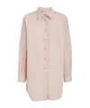 Philosophy Di Lorenzo Serafini Cotton Maxi Shirt In Nude