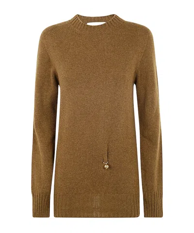 Philosophy Di Lorenzo Serafini Long-sleeved Sweater In Brown