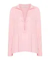 PHILOSOPHY DI LORENZO SERAFINI CREPE BLOUSE