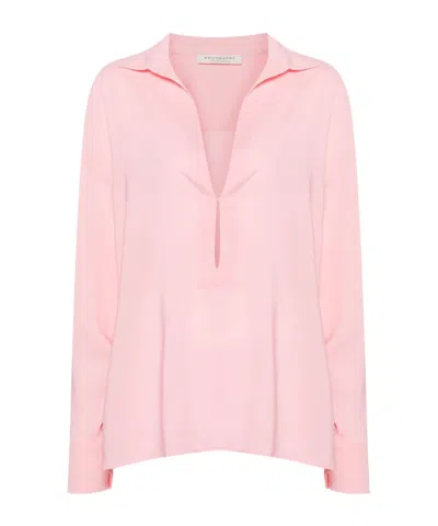 PHILOSOPHY DI LORENZO SERAFINI CREPE BLOUSE