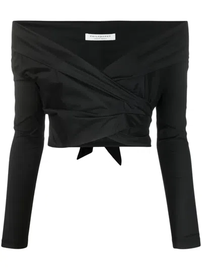 Philosophy Di Lorenzo Serafini Long Sleeves Top In Black