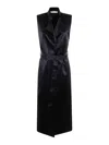 Philosophy Di Lorenzo Serafini Satin Sleeveless Dress In Black