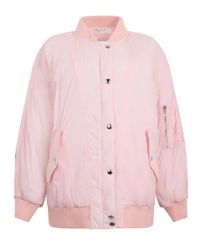 Philosophy Di Lorenzo Serafini Button-fastening Bomber Jacket In Pink