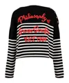 Shop Philosophy Di Lorenzo Serafini Lorenzo Serafini Cotton Sweater In Black