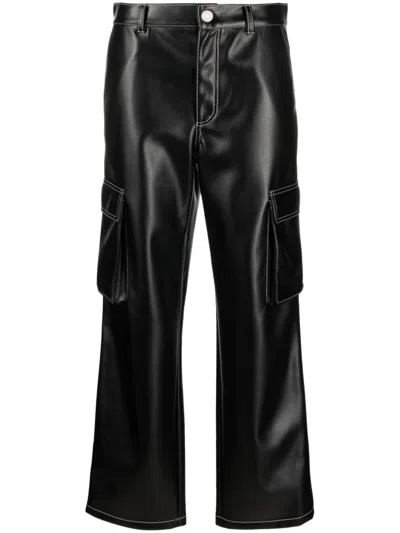 Philosophy Di Lorenzo Serafini Low-rise Cargo Trousers In Black