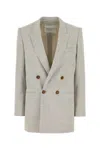 Philosophy Di Lorenzo Serafini Melange Beige Stretch Wool Blend Blazer