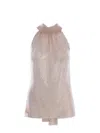 Philosophy Di Lorenzo Serafini Top Philosophy Made Of Rhinestone Mesh In Rosa