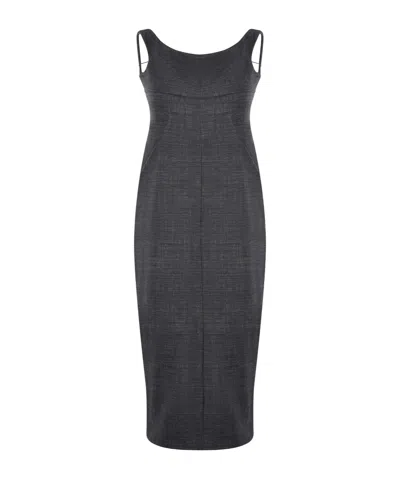 Philosophy Di Lorenzo Serafini Mid-length Fitted Dress In Black