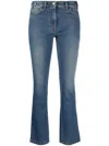 Philosophy Di Lorenzo Serafini Mid-rise Cropped Jeans In Blau