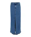 Philosophy Di Lorenzo Serafini Mid-rise Denim Maxi Skirt