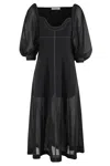 Philosophy Di Lorenzo Serafini Midi Dress With Sweetheart Neckline