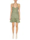 Philosophy Di Lorenzo Serafini Cutout Ruched Gingham Faille Mini Dress