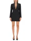 Philosophy Di Lorenzo Serafini Gathered Satin Mini Dress In Black