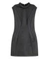 Philosophy Di Lorenzo Serafini Panelled Mini Dress In Grey