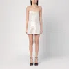 Philosophy Di Lorenzo Serafini Mini Ivory Dress With Sequins