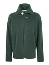 Philosophy Di Lorenzo Serafini Ribbed Long Sleeve Casual Jacket In Green