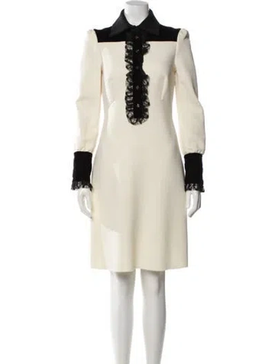 Pre-owned Philosophy Di Lorenzo Serafini Mock Neck Knee-length Dress In Neutral