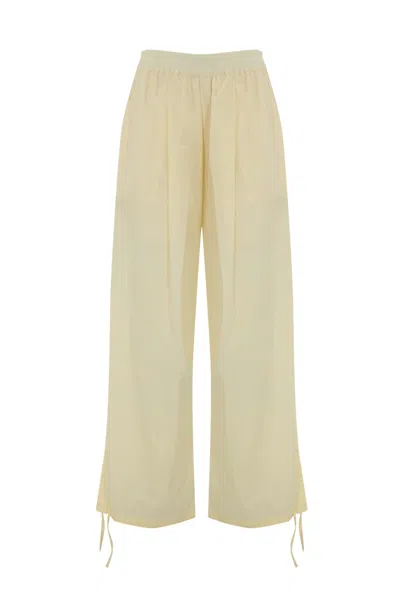 Philosophy Di Lorenzo Serafini Nylon And Cotton Trousers In Avorio
