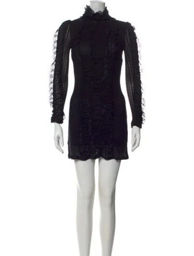 Pre-owned Philosophy Di Lorenzo Serafini Nylon Mini Dress In Black