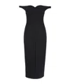 Philosophy Di Lorenzo Serafini Off-the-shoulder Tech Crepe Midi Dress In Black