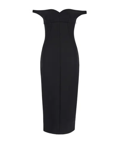 PHILOSOPHY DI LORENZO SERAFINI OFF-SHOULDER MIDI DRESS