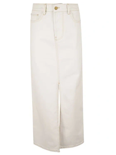 Philosophy Di Lorenzo Serafini Off-white Denim Skirt