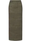 Philosophy Di Lorenzo Serafini High-waisted Pencil Skirt In Verde