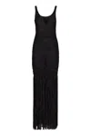 Philosophy Di Lorenzo Serafini Openwork-knit Dress In Black