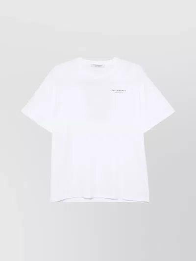 Philosophy Di Lorenzo Serafini Organic Recycled Jersey T-shirt In White
