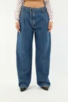 Philosophy Di Lorenzo Serafini Oversized Denim Trousers In Blue