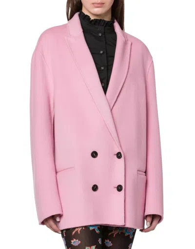 Philosophy Di Lorenzo Serafini Oversized Double Breasted Jacket In Pink