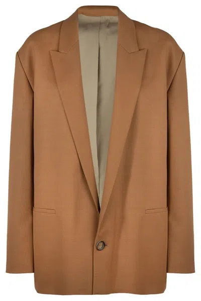 Philosophy Di Lorenzo Serafini Single-breasted Blazer In Brown